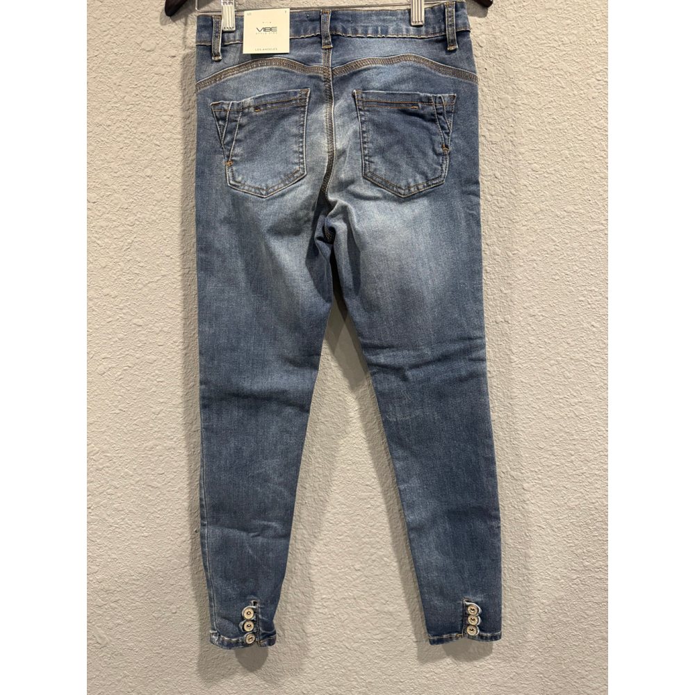 Vibe Style Sexy Curve Skinny Mid Rise Jeans NWT, Sz 7 - Picture 2 of 10